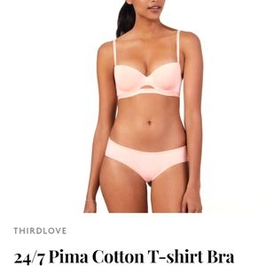 Third Love 24/7 Pima Cotton T-Shirt Bra, Sea Salt, 36C
